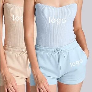 2 piece set: Ribbed top & Shorts